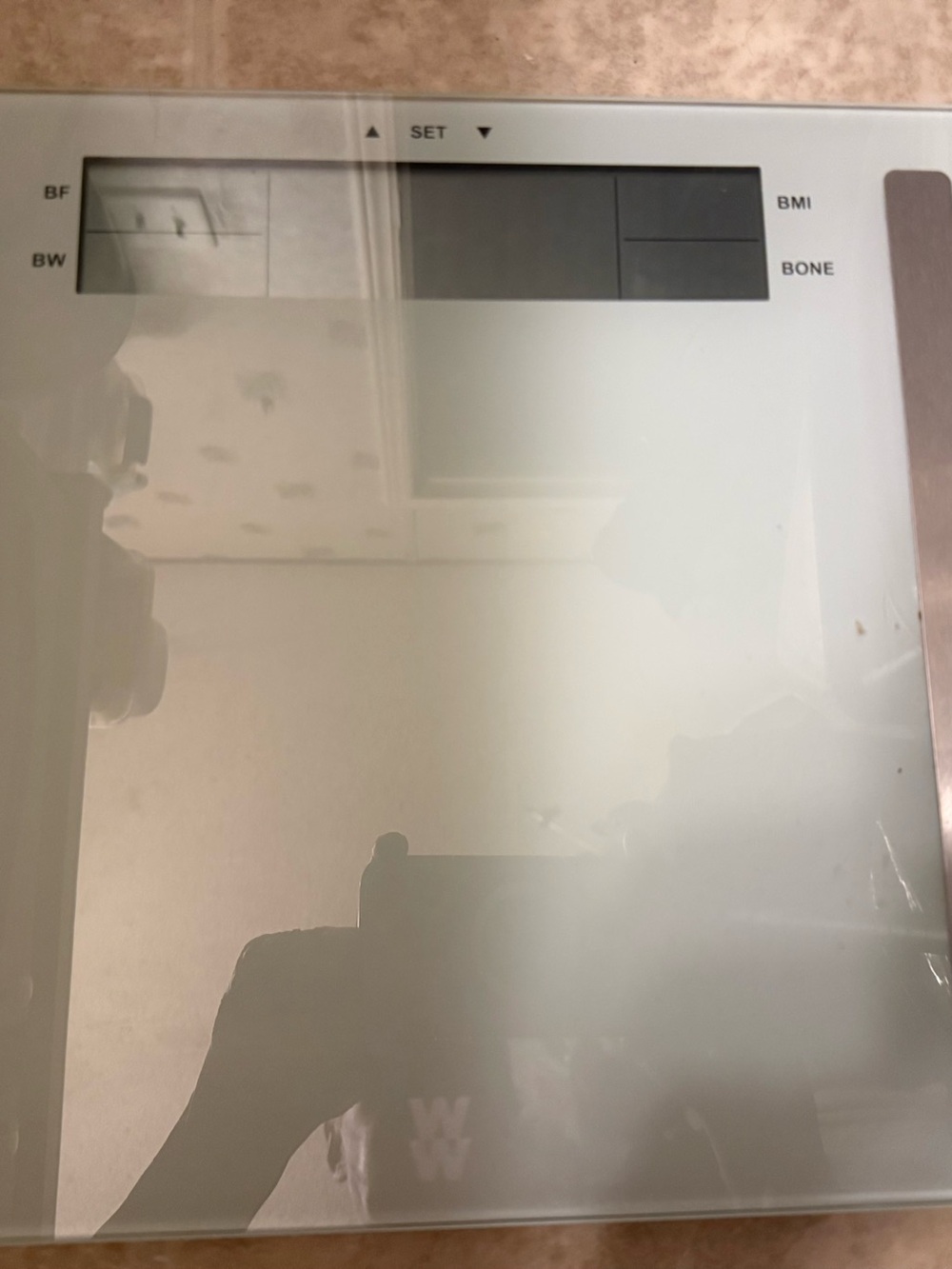 Weight Watchers Glass Digital Body Scale - White/Silver